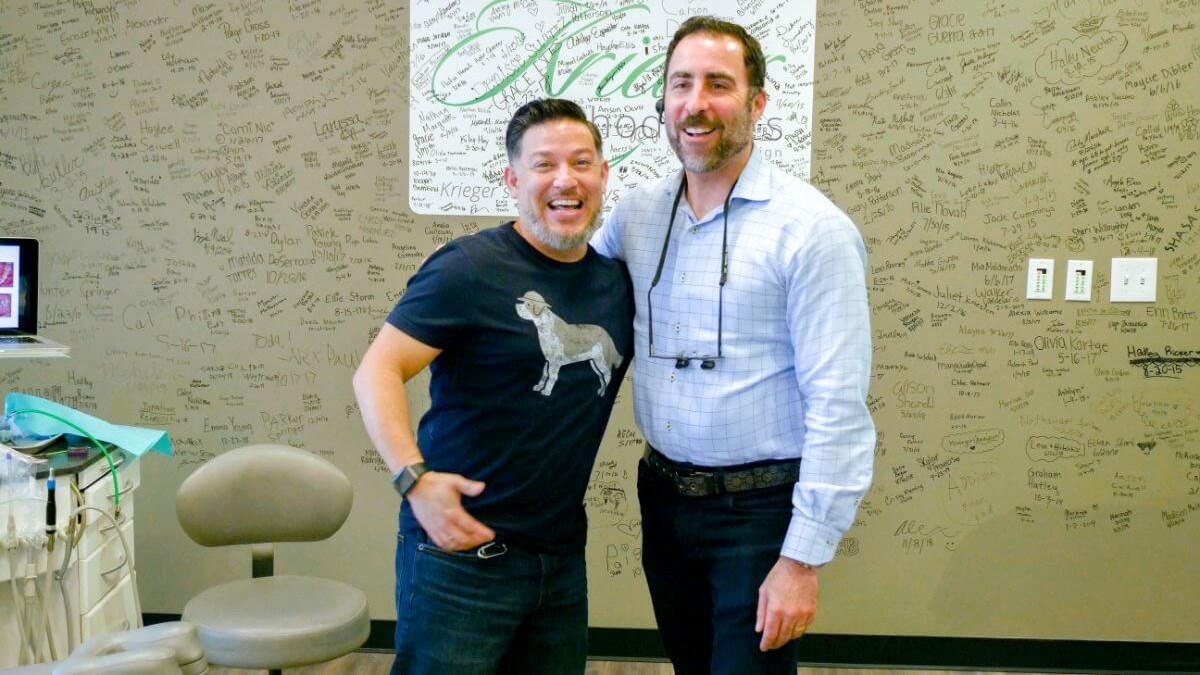 Dr. Krieger with Patient